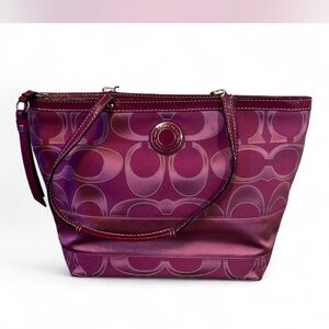 Vintage Coach Signature Tote Bag